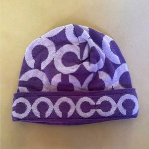 Coach Op Art C Beanie Hat Women’s One Size Excellent Pre-owned Condition Wool